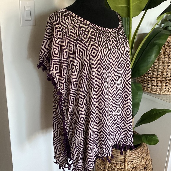 EUC Victoria’s Secret Beach Cover-Up with tassels Sz M - Picture 4 of 9